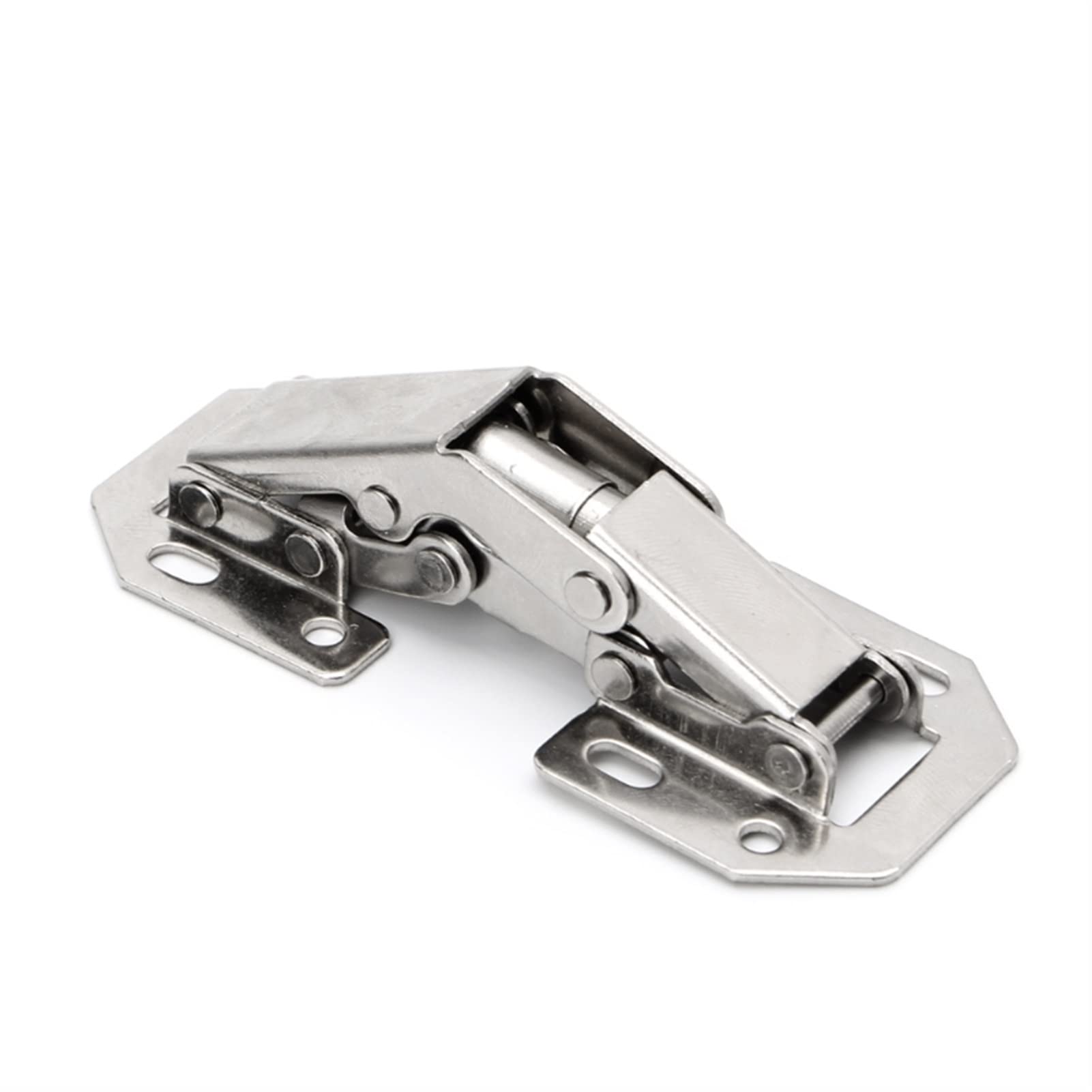 XADITON 2 Pack 90 Degree Concealed Cabinet Hinges - Easy Mount Spring Loaded Kitchen Cupboard Door Hinges for Smooth Silent Closing - Perfect for Home Kitchen, Bathroom & Office Cabinets