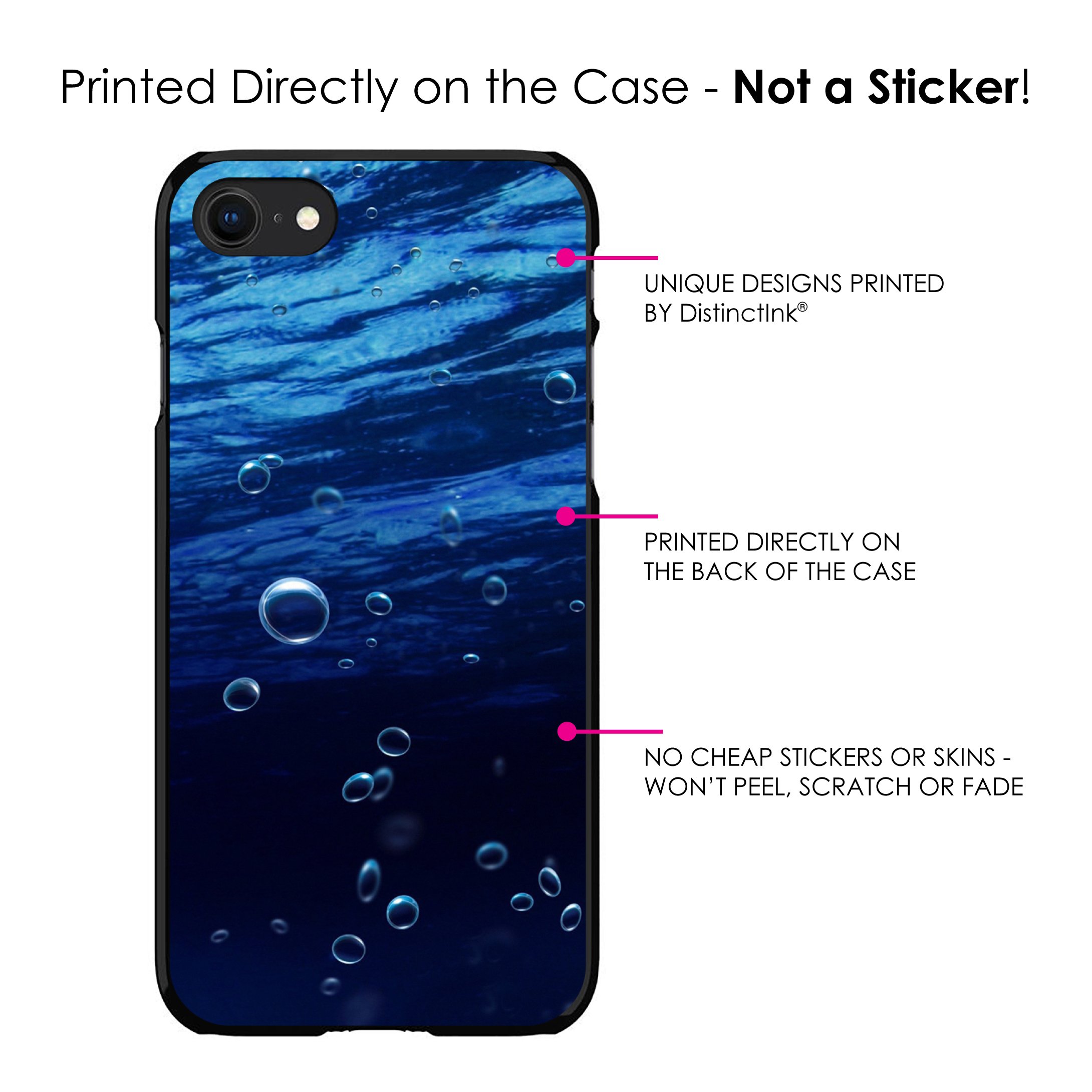 DistinctInk Ultra Slim Hard Plastic Case for iPhone 7/8/SE (2020) 5.5