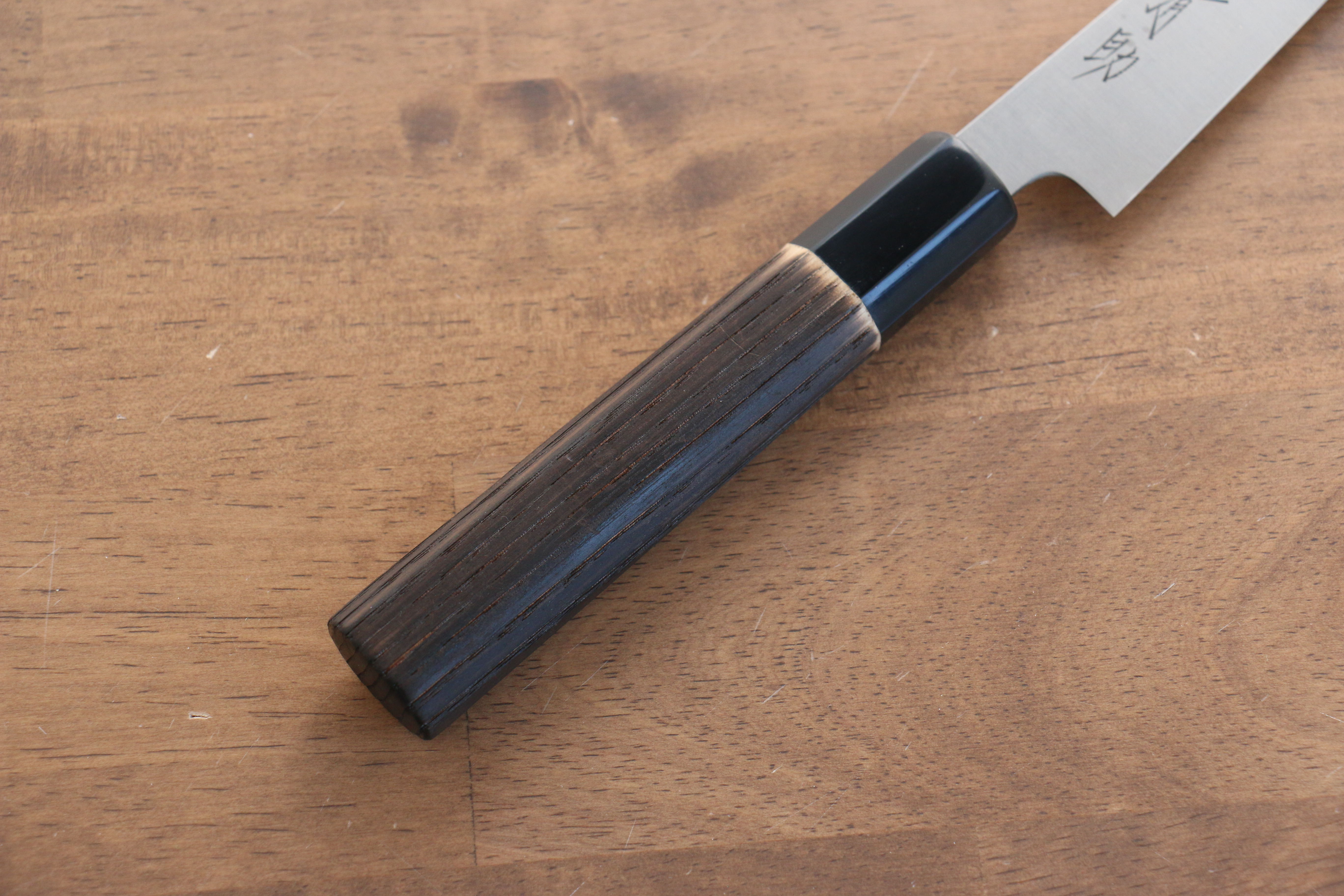 Premium Seisuke Swedish Steel Petty Utility Knife 150mm - High-Carbon Stainless Steel Blade with Burned Chestnut Handle - Perfect for Slicing, Peeling & Precision Kitchen Tasks