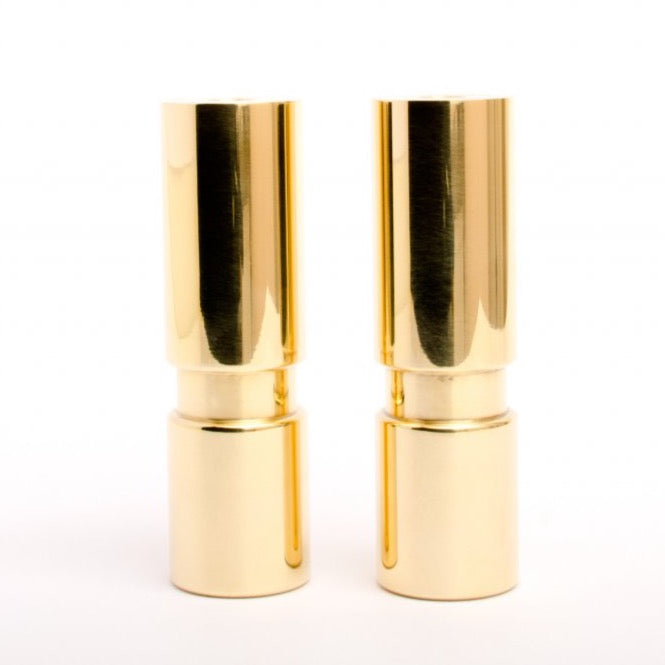 Vintage Mid Century Modern Furniture Legs Set of 2 - Polished Brass Replacement Legs for Sofa, Chair & Table - Perfect for Home Office & Living Room Decor