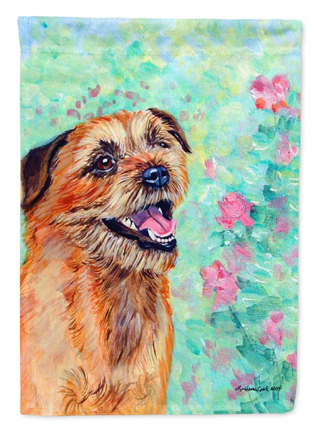 Caroline's Treasures Border Terrier Garden Flag - Colorful Outdoor Decorative Mailbox Flag for Yard, Patio & Flower Beds | Perfect for Seasonal Decor, Dog Lover Gifts & Home Garden Landscaping