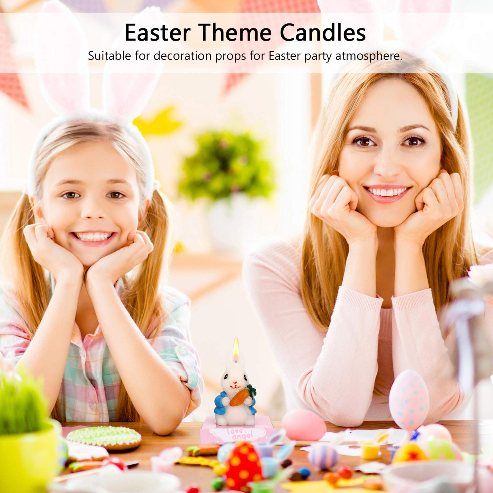 BESTOYARD 2 Pack Aromatic Tea Light Candles - Bunny Themed Scented Birthday Candles for Dogs, Yoga & Home Fragrance, Paraffin Wax Snack Candles - Perfect for Pet Parties, Relaxation & Home Decor