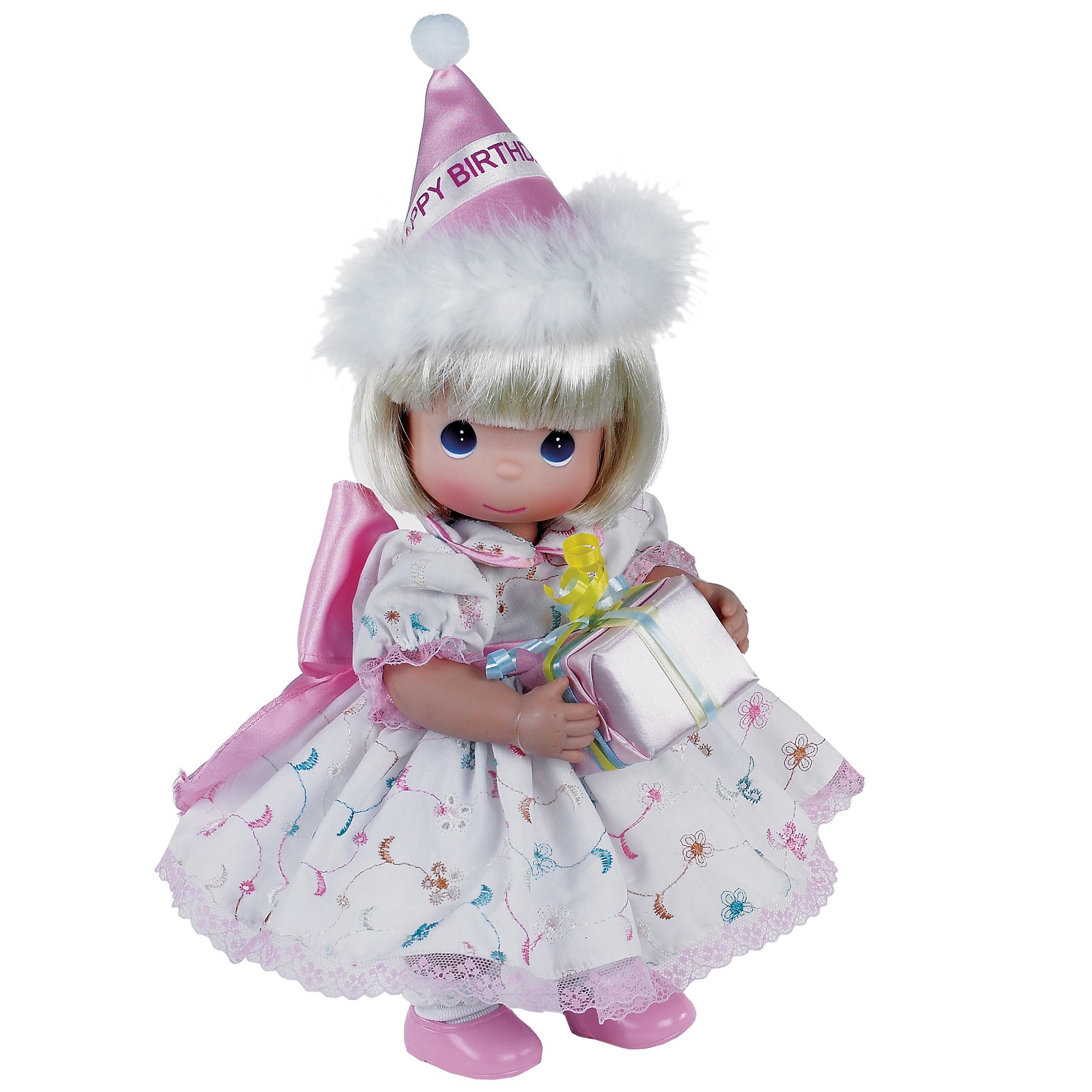 Precious Moments The Doll Maker Linda Rick 12-inch Birthday Wishes Blonde Doll - Perfect Gift for Birthdays, Collectors & Home Decor