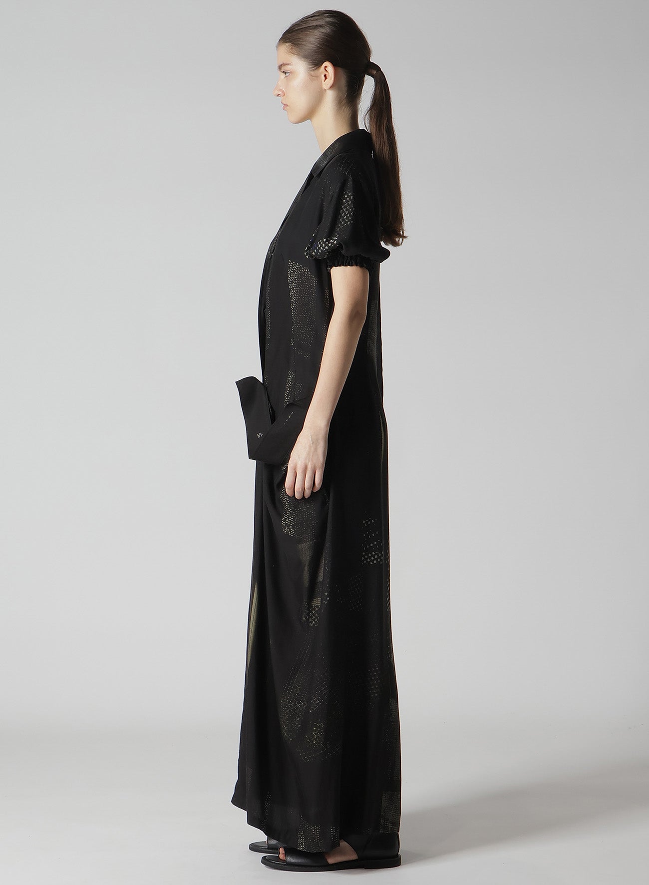 CU/DUNGAREE Twill Dark Neon Print Left Side Gathered Dress - Stylish Women's Fashion for Casual Outings, Parties & Summer Events