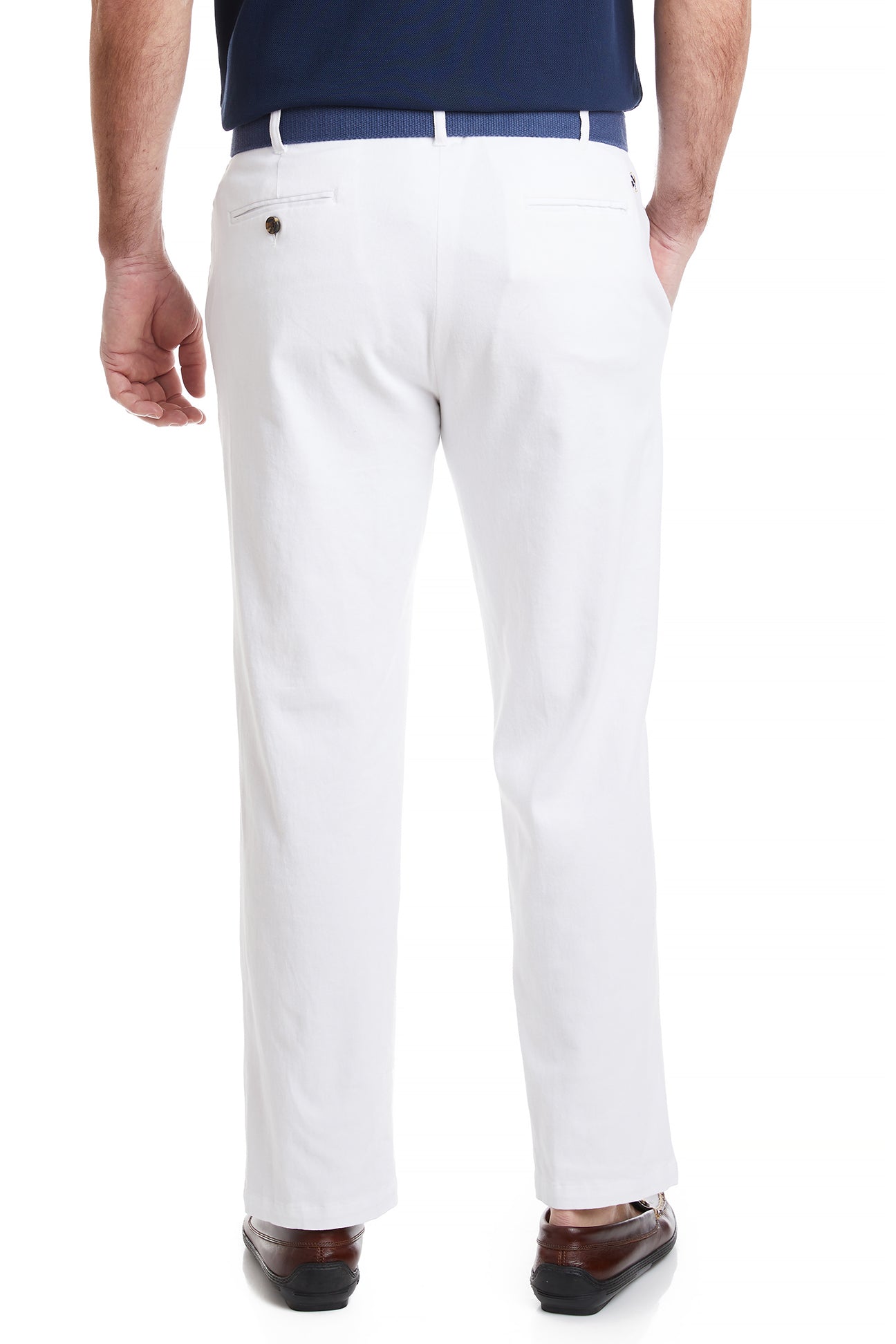 Stretch Twill Harbor Pant in White - Comfortable & Stylish Casual Pants for Work, Travel & Everyday Wear