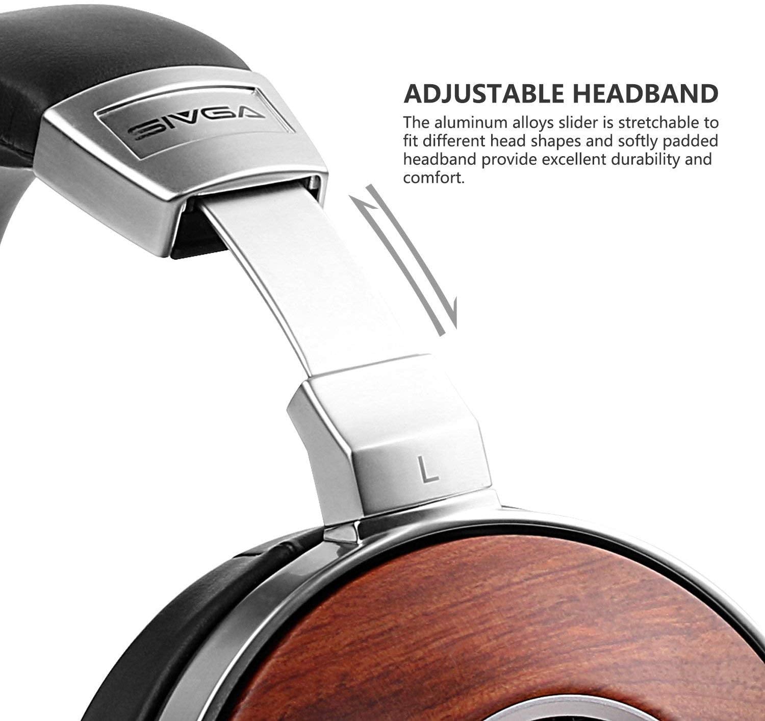 Sivga SV007 Open Back Over-Ear Headphones with Microphone - Premium Audiophile Sound for Home Studio & Gaming