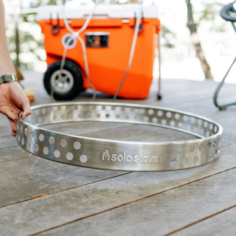 Solo Stove Yukon + Stand 2.0 - Smokeless Fire Pit for Outdoor Camping, Backyard, Patio & Bonfire - Stainless Steel Portable Fire Pit with Stand for Wood Burning - Perfect for Camping Trips, Backyard Gatherings & Outdoor Adventures