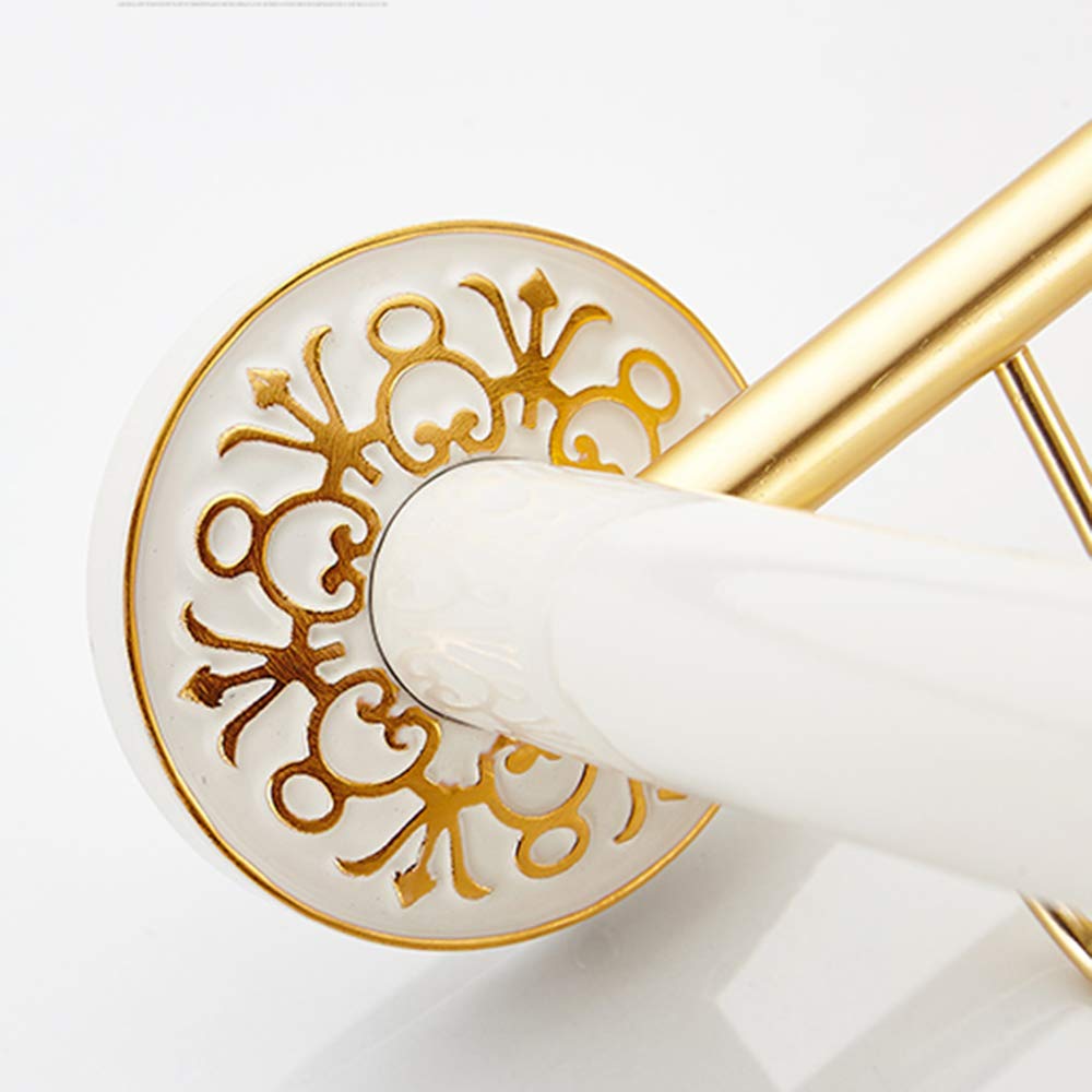 European Golden Bathroom Shelf Set - Wall Hanging Storage for Bath Essentials