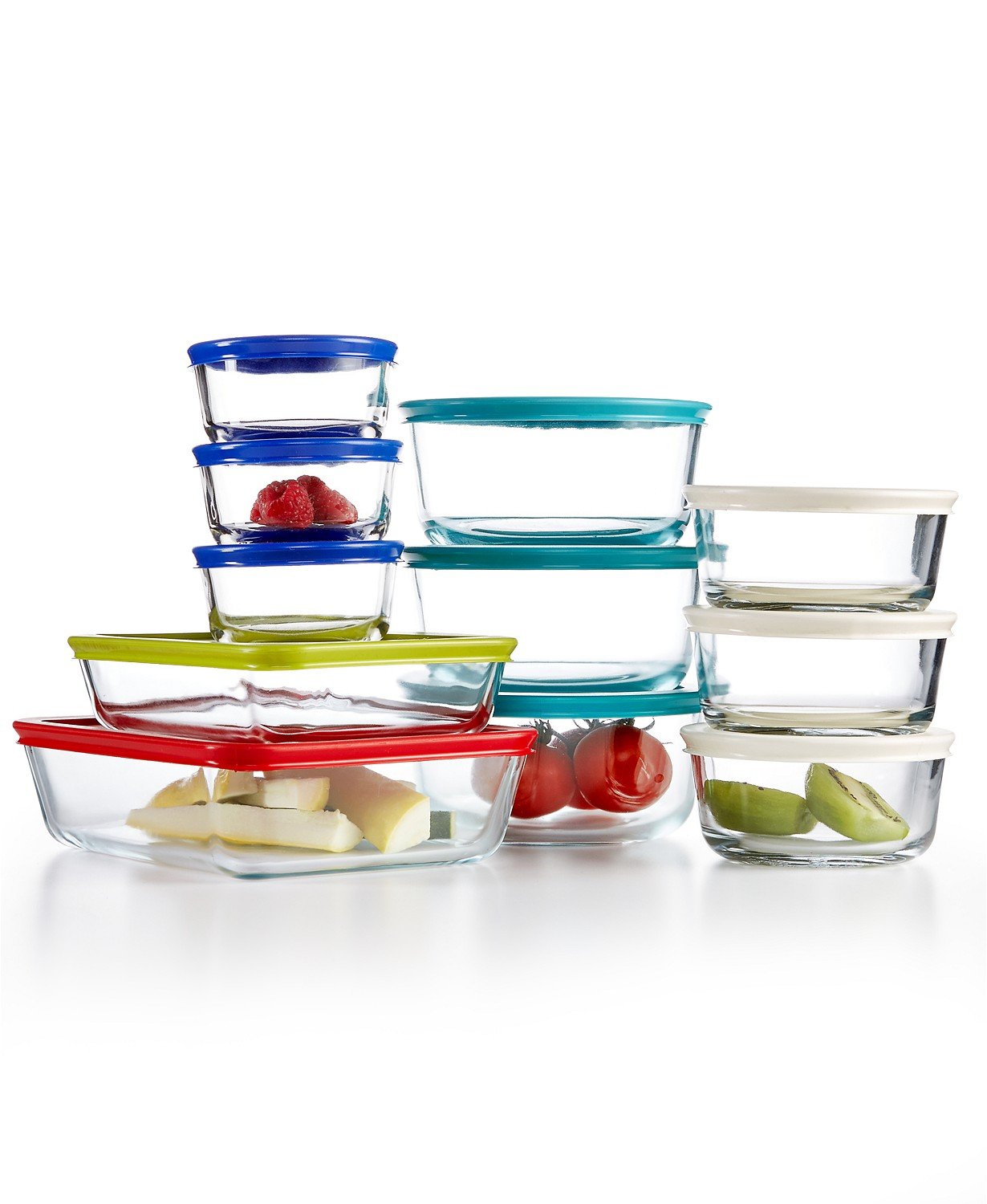 Pyrex 22-Piece Glass Food Storage Containers Set with Lids - Airtight, BPA-Free, Microwave & Freezer Safe - Perfect for Meal Prep, Leftovers & Pantry Organization