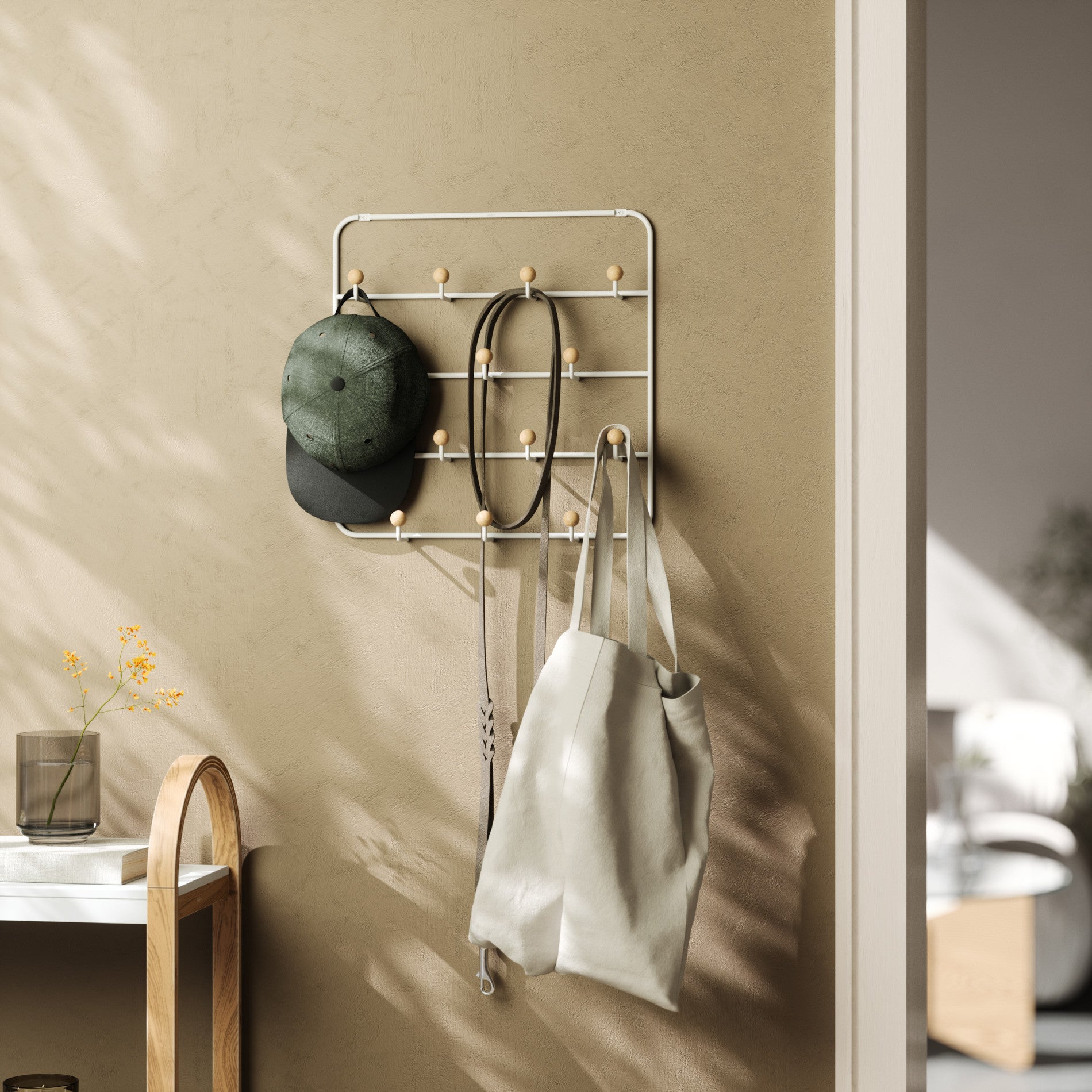 Estique Over The Door Organizer - Space Saving Hanging Storage for Closet, Bathroom & Bedroom | Perfect for Towels, Scarves, Accessories & More