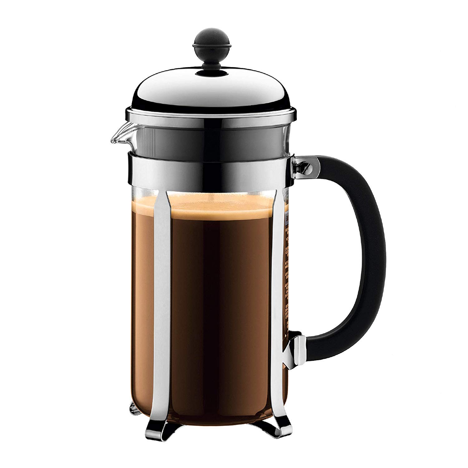 Premium French Press Coffee Maker - 304 Stainless Steel & Explosion-Proof Glass Stovetop Espresso Maker, 350ml Mocha Pot for Home, Office & Camping - Perfect for Coffee Lovers & Outdoor Adventures