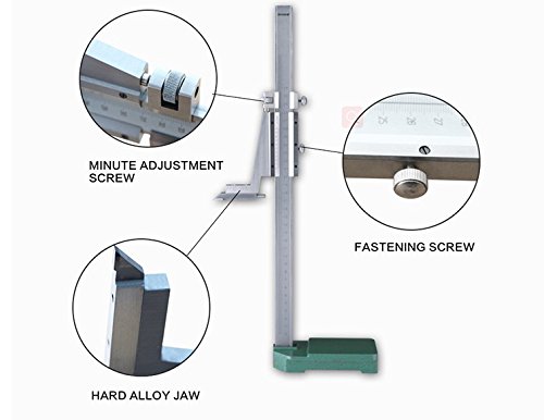 MXBAOHENG 0-300mm Vernier Height Gauge - Stainless Steel Precision Measuring Tool with Caliper & Trammel Ruler for Metalworking, Woodworking, and Engineering Applications