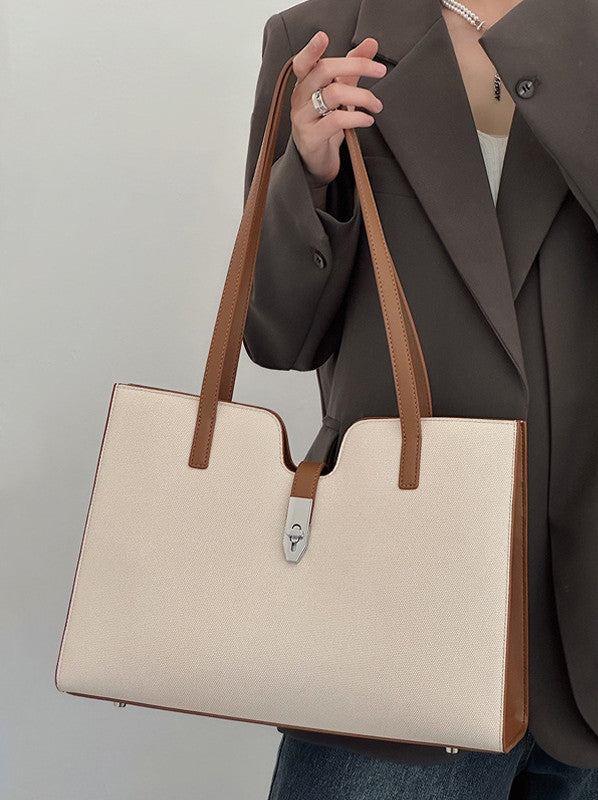 Stylish & Durable Everyday Tote Bag for Women - Waterproof Large Capacity Shoulder Bag - Perfect for Work, Shopping, Travel & Beach