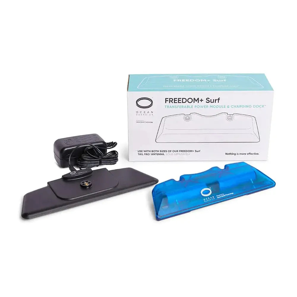 Ocean Guardian FREEDOM+ Surf Leash for Shortboards - Shark Deterrent Technology for Surfers | Perfect for Coastal Surfing and Ocean Safety