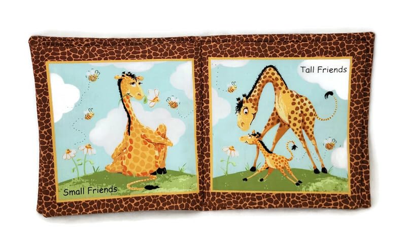Zoe the Giraffe Soft Cloth Book - Interactive Baby Toy & Early Learning Activity for Toddlers | Perfect for Bedtime Stories, Sensory Play & Developmental Skills