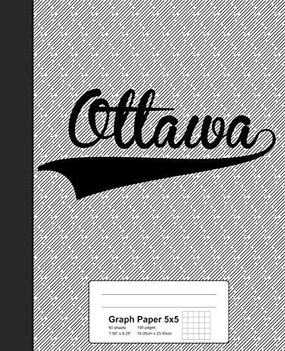 5x5 Graph Paper Notebook - OTTAWA Premium Grid Notebook for Math, Engineering & Sketching | Perfect for Students, Architects & Artists | Weezag Brand