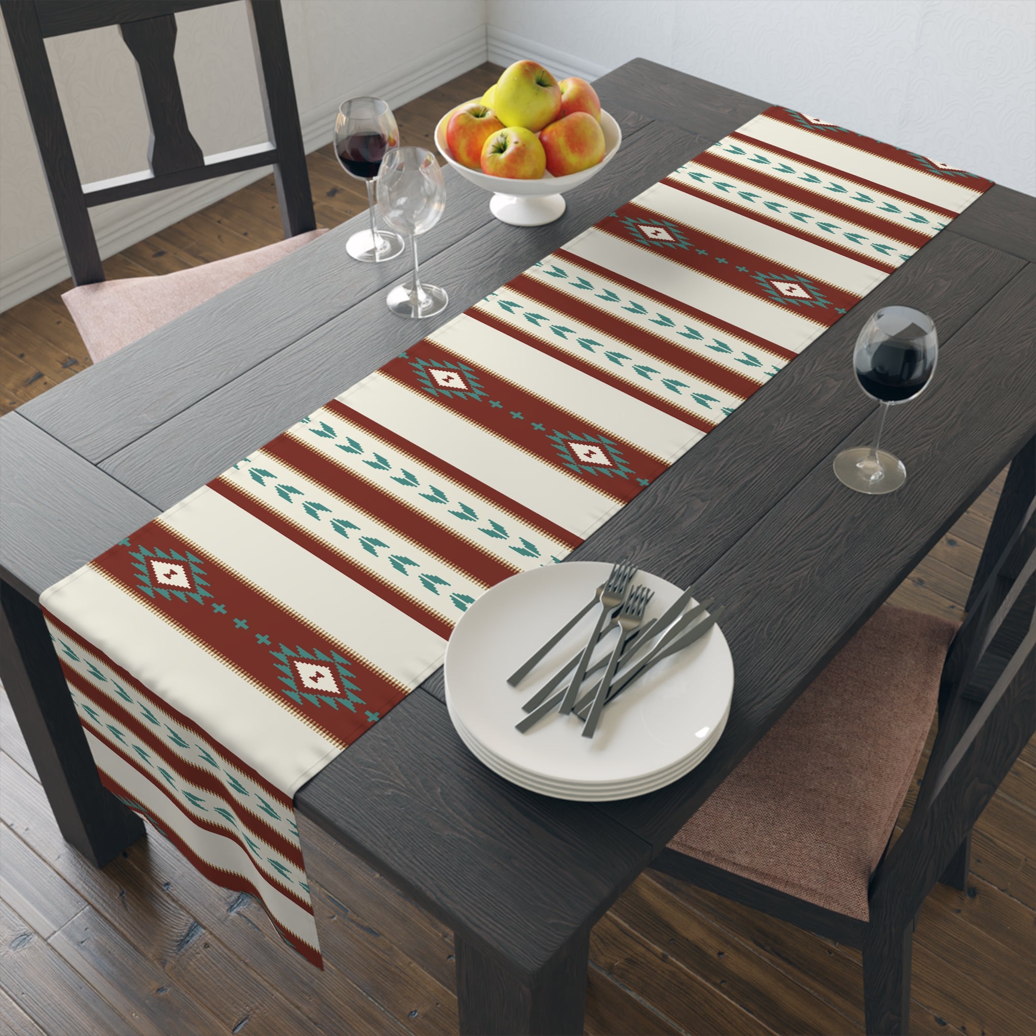 Sedona Falls Southwestern Table Runner - Elegant Kitchen Decor & Stylish Plant Stand Cover | Perfect for Dining Tables, Buffets, and Home Decor