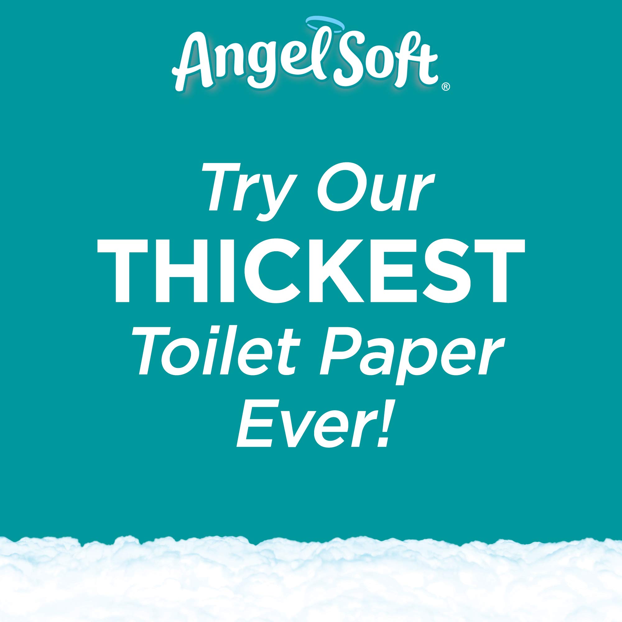 Angel Soft Toilet Paper - 12 Mega Rolls (Equivalent to 24 Regular Rolls) | Ultra Soft & Strong Bath Tissue for Home, Office & Travel Use