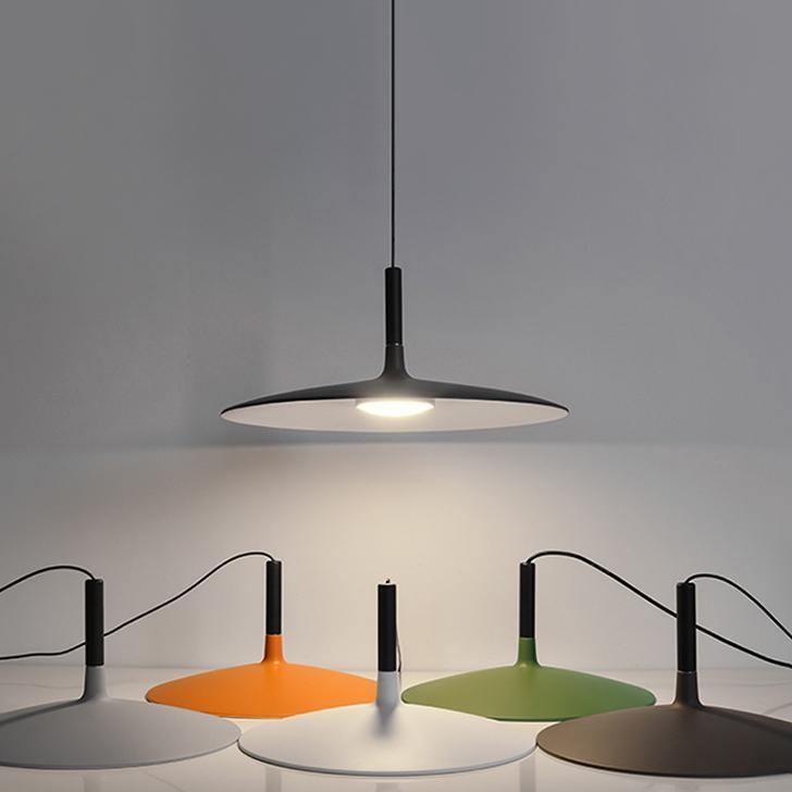 Aplomb Modern Metal Pendant Light - Industrial Style Ceiling Hanging Lamp for Kitchen Island, Dining Room & Bedroom Lighting