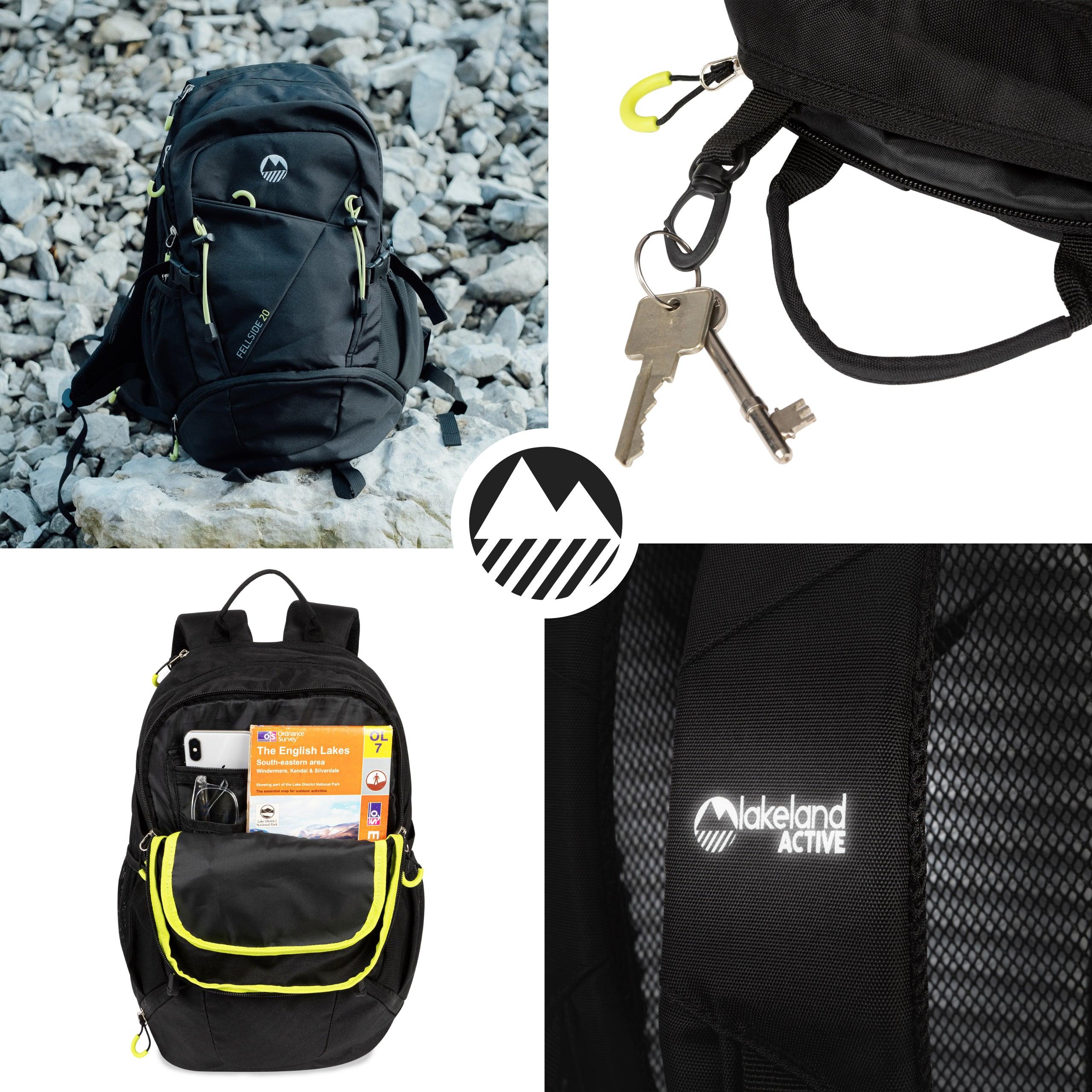Fellside 20L Lightweight Hiking Backpack - Waterproof Daypack for Outdoor Camping, Travel & School - Durable & Comfortable for Men & Women