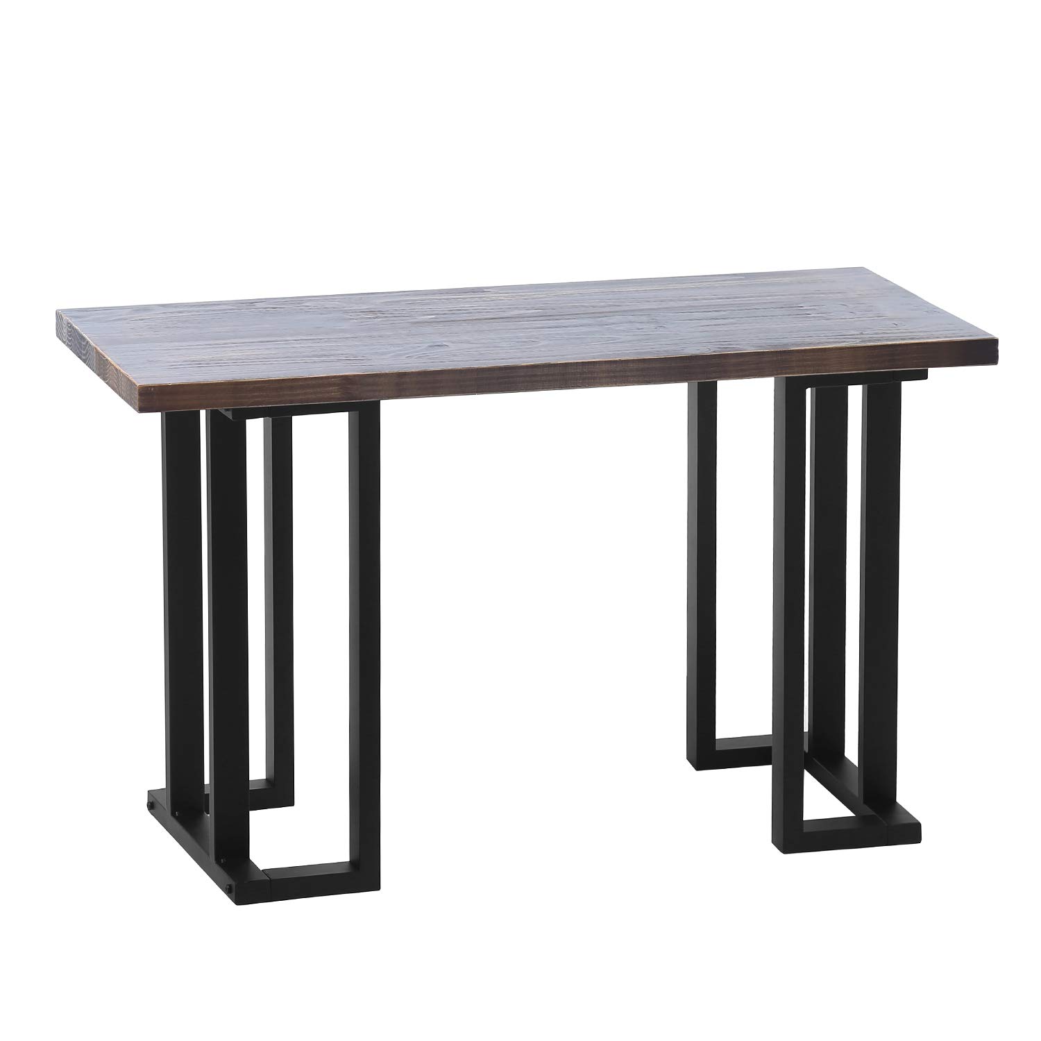 MBQQ 2-Pack Rustic C-Shaped Metal Table Legs - Heavy Duty Industrial Style Furniture Legs for DIY Desks, Dining Tables & Benches (28