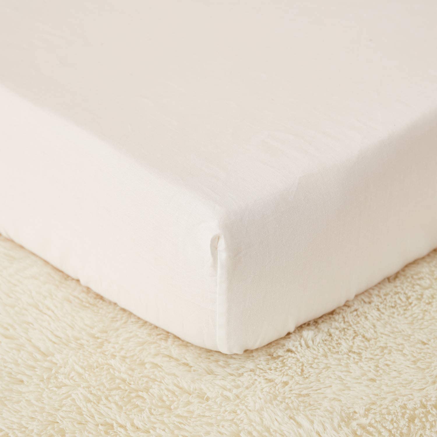Brandream 6-Piece Baby Crib Bedding Set - 100% Washed Cotton Cream White Nursery Set for Girls & Boys | Gender Neutral, Boho Chic & Farmhouse Style with Ruffles | Perfect for Newborns, Infant Rooms & Baby Showers