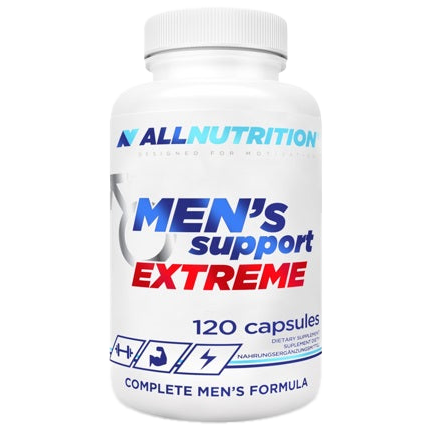 Allnutrition Men's Support Extreme - 120 Capsules for Muscle Recovery, Energy Boost & Workout Performance | Premium Testosterone Support Supplement for Active Men