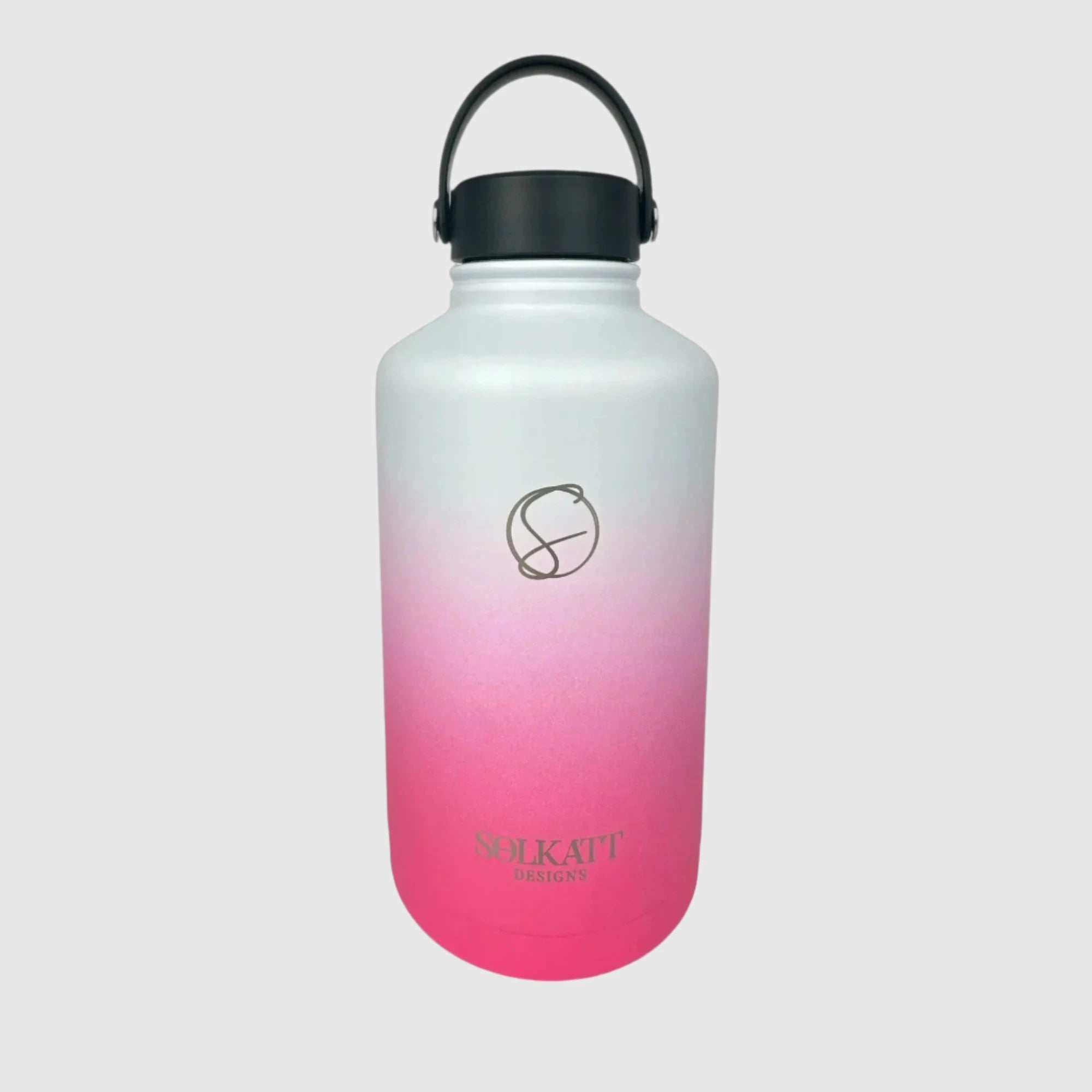 Hot Pink Insulated Stainless Steel Water Bottle 64oz (1.9L) - Keeps Drinks Cold 24Hrs & Hot 12Hrs for Gym, Hiking, Office & Outdoor Activities