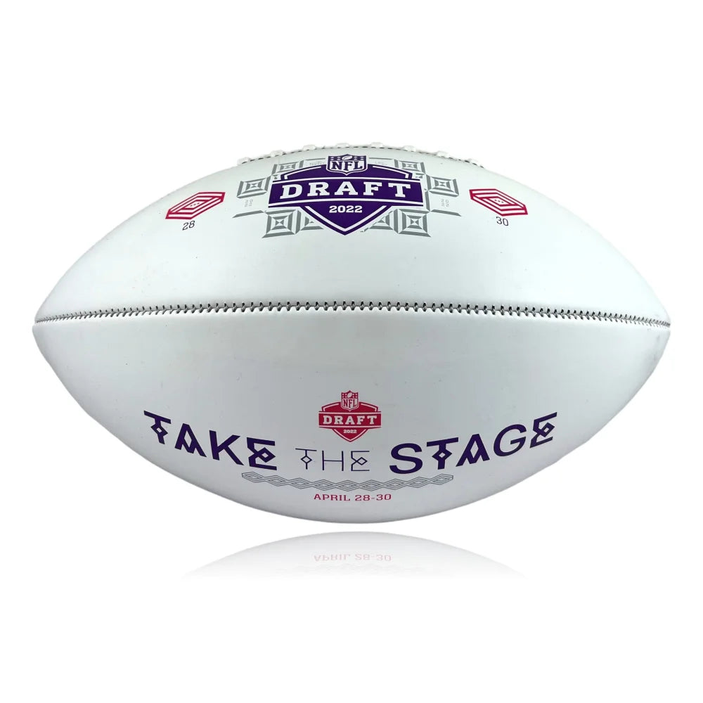 Edgerrin James Signed 2022 NFL Draft Football - Indianapolis Colts Autograph with JSA COA - Perfect for Sports Memorabilia Collectors and Colts Fans Display