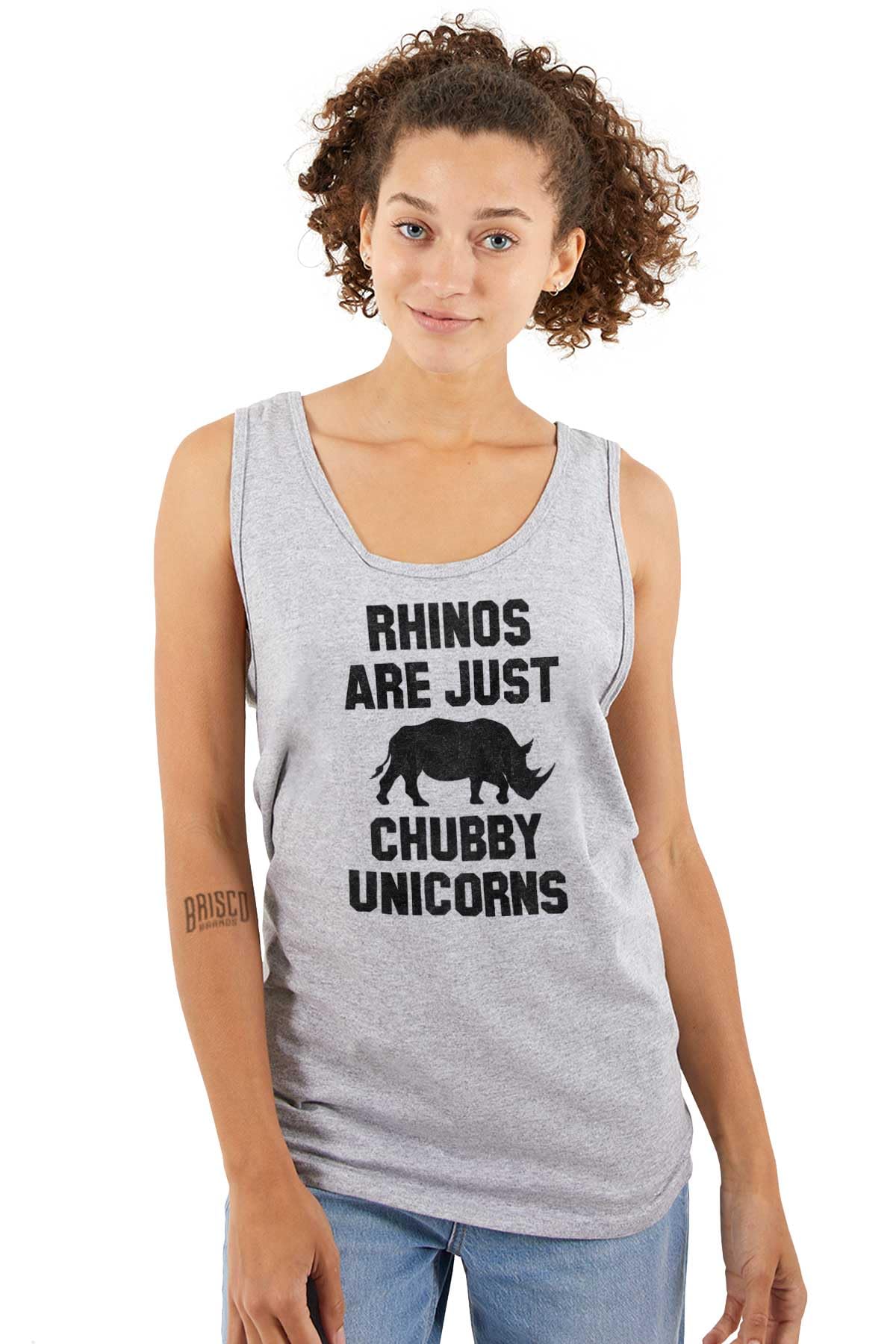 Funny Rhino Unicorn Graphic Tank Top for Men & Women - Perfect for Casual Wear, Gifts, and Animal Lovers
