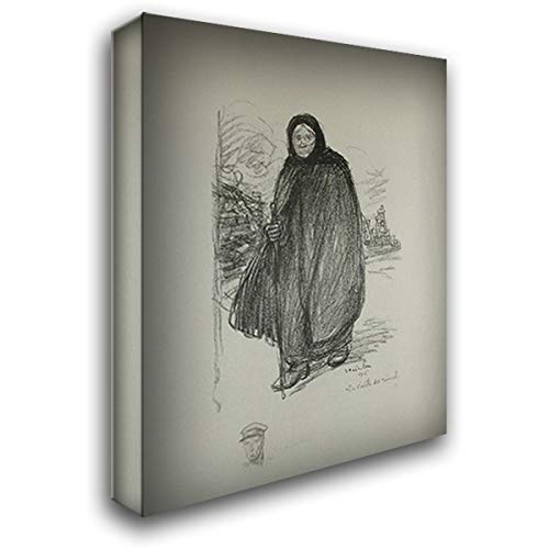 Theophile Steinlen Vintage Woman 20x24 Gallery Wrapped Canvas Art - Perfect for Living Room, Bedroom & Office Wall Decor