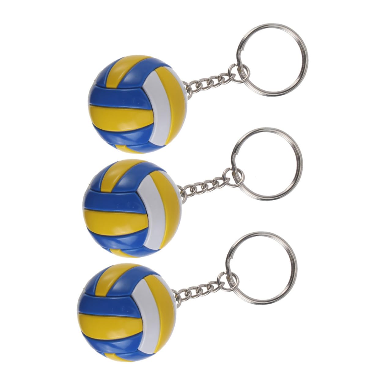 KITANDOVE 12 Pack Volleyball Keychains - Cute Volleyball Charms for Teens, Volleyball Team Gifts, Basketball Net Accessories - Perfect for Sports Lovers, Team Spirit, Locker Decor & Player Appreciation