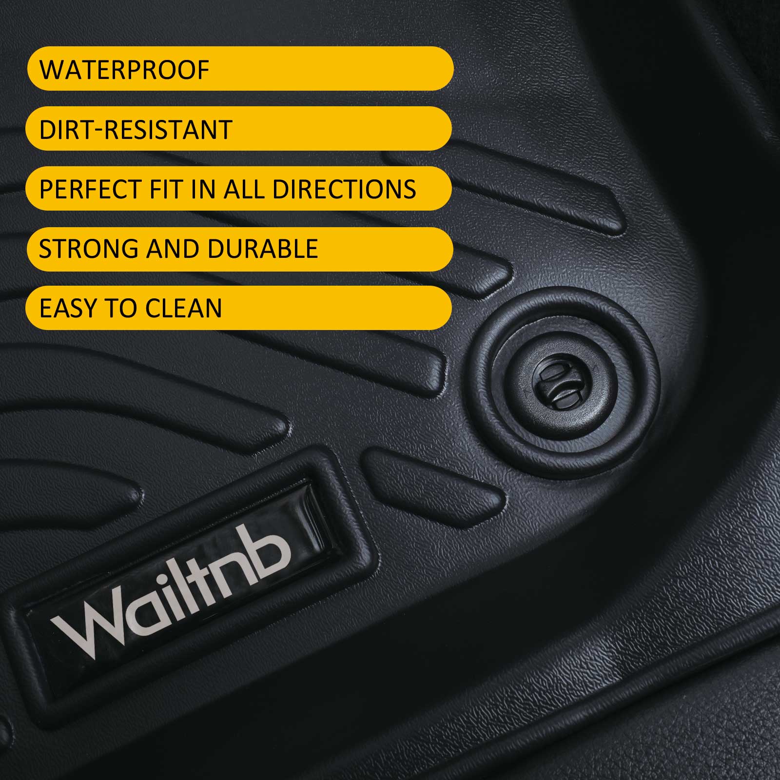 Custom Fit All-Weather Floor Mats for Chevrolet Bolt EUV 2022-2024 - Heavy Duty Car Floor Liners Accessories - Perfect for Winter, Rain, Mud & Snow Protection