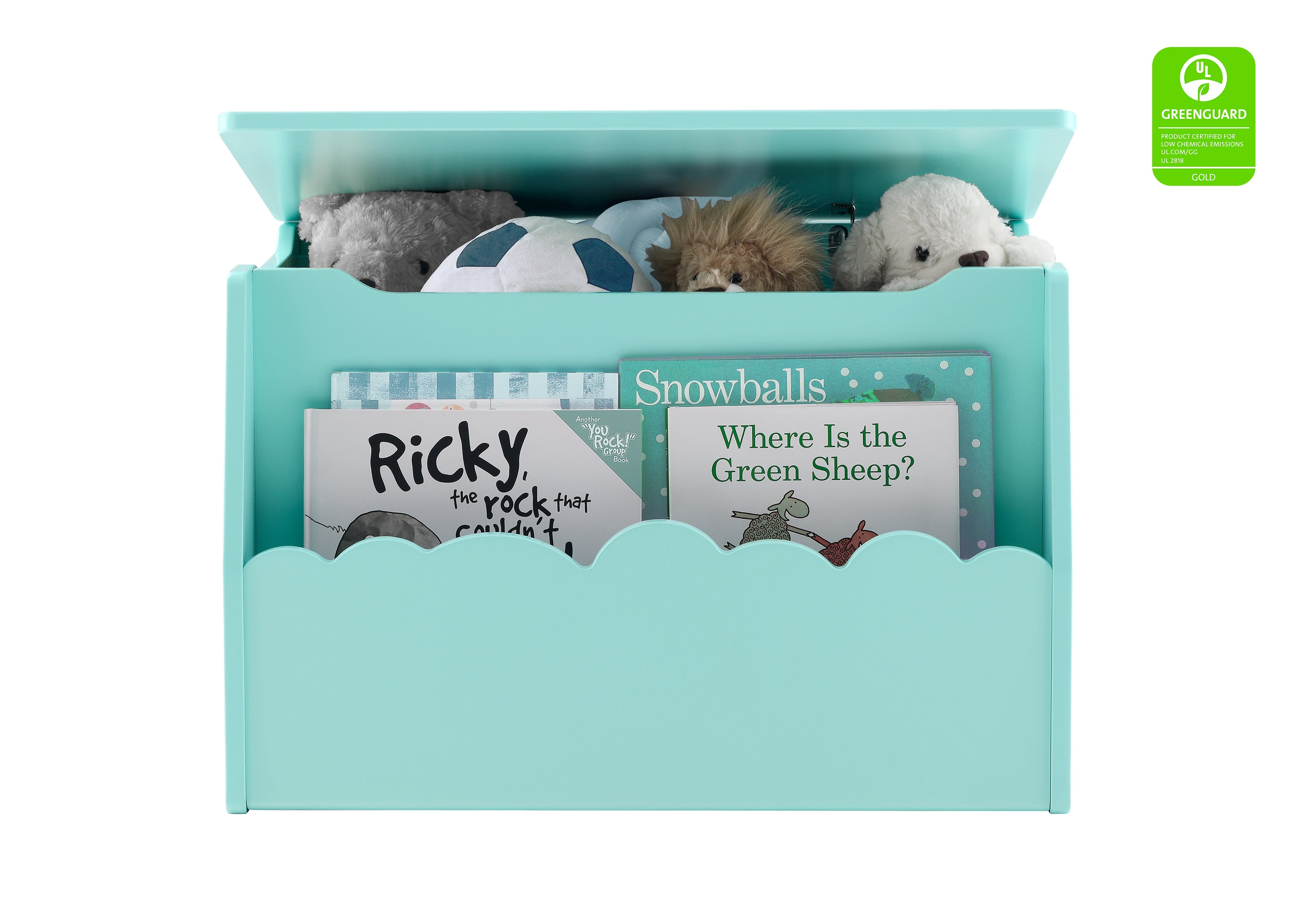 Cloud Toy Box - Greenguard Gold Certified for Safe & Non-Toxic Kids' Storage | Perfect for Nursery, Playroom & Daycare Organization