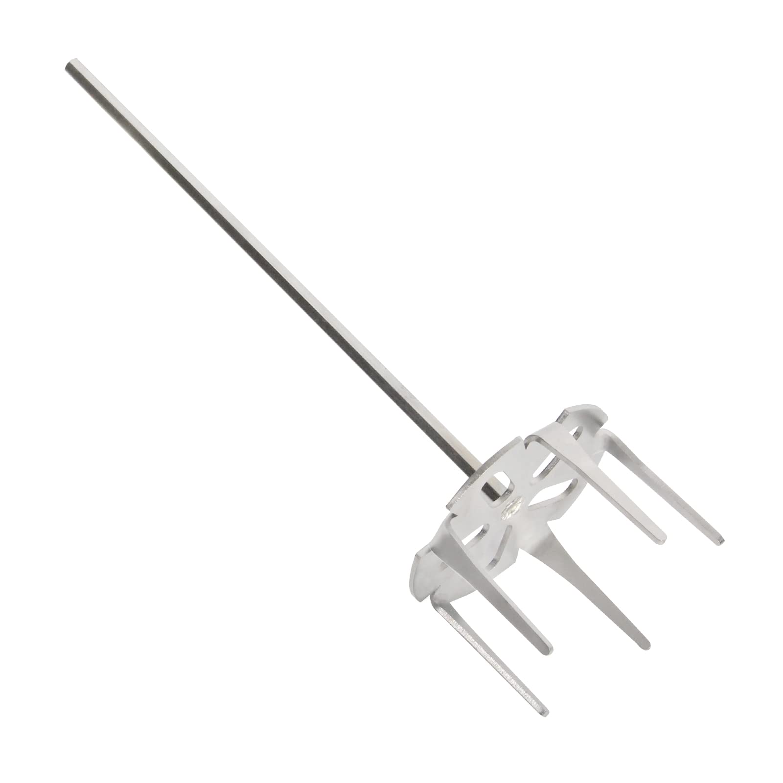4 Inch Stainless Steel Meat Shredder for Beef, Chicken & Pork - Compatible with Standard Hand Drills | Perfect for Pulled Pork, Tamales & Potato Mashing | Commercial & Home Kitchen Use