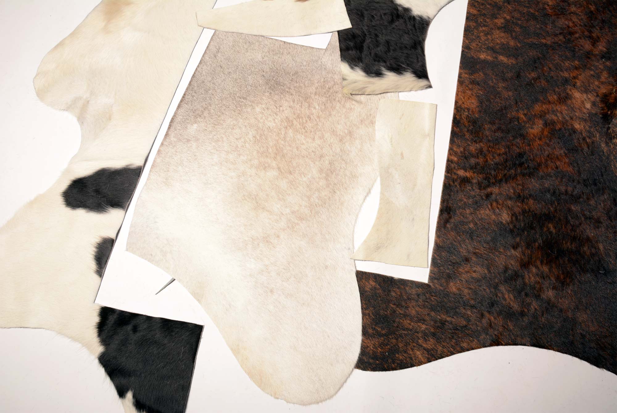 Premium Cowhide Leather Scraps - Mixed Colors (5-Pack) for DIY Crafts, Upholstery & Leather Repair Projects