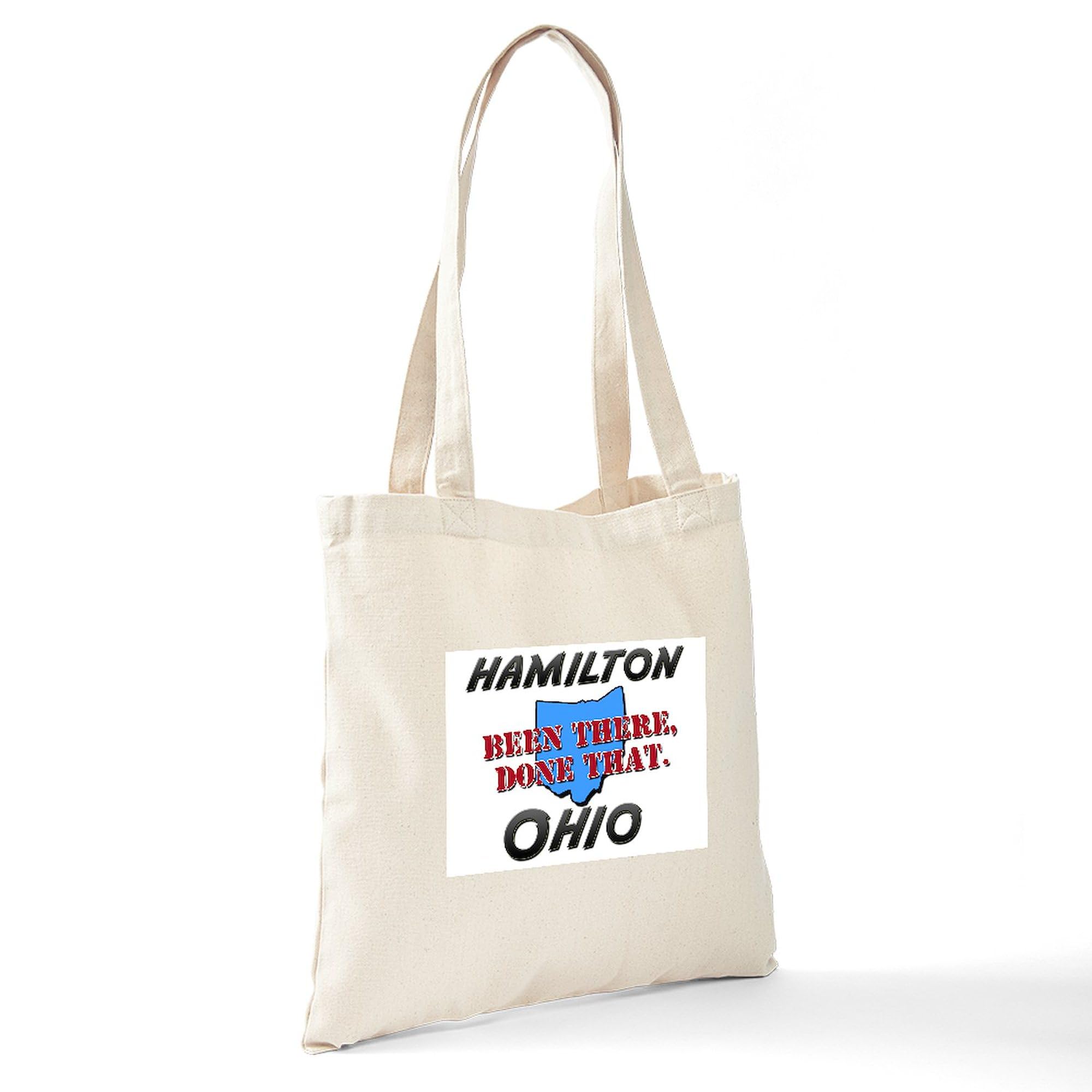Hamilton Ohio Been There Done That Tote Bag - Natural Canvas Reusable Shopping Bag for Groceries, Beach & Everyday Use