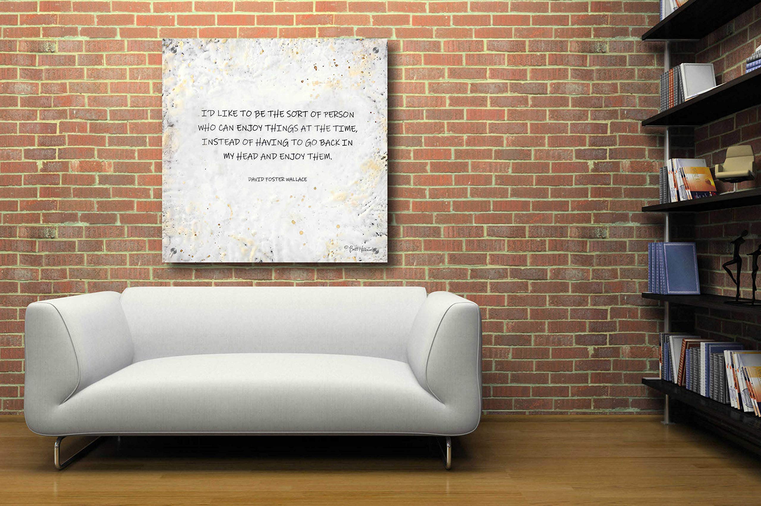Epic Art 'I'd Like to Be' by Britt Hallowell - 36x36 Inch Acrylic Glass Wall Decor - Modern Abstract Painting for Living Room, Bedroom & Office Decor
