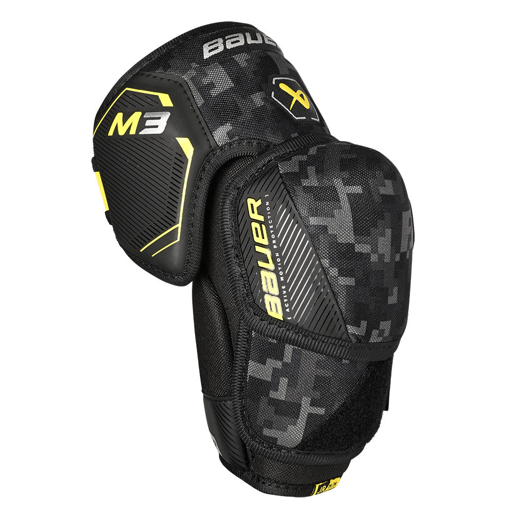 Bauer Supreme M3 Junior Ice Hockey Elbow Pads - Youth Protective Gear for Hockey Players - Perfect for Practice & Games