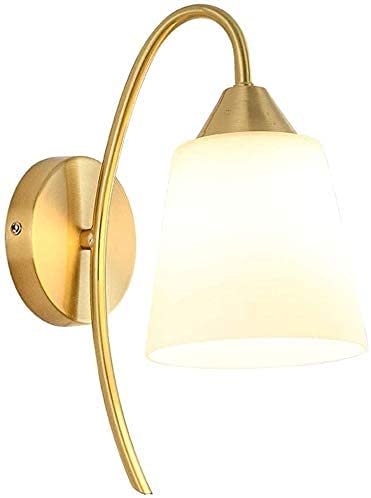 Modern Golden Copper & Glass Desk Lamp Wall Light - Stylish Lighting for Living Room, Dining Room, Bedroom & Study | Perfect for Reading, Working & Home Decor