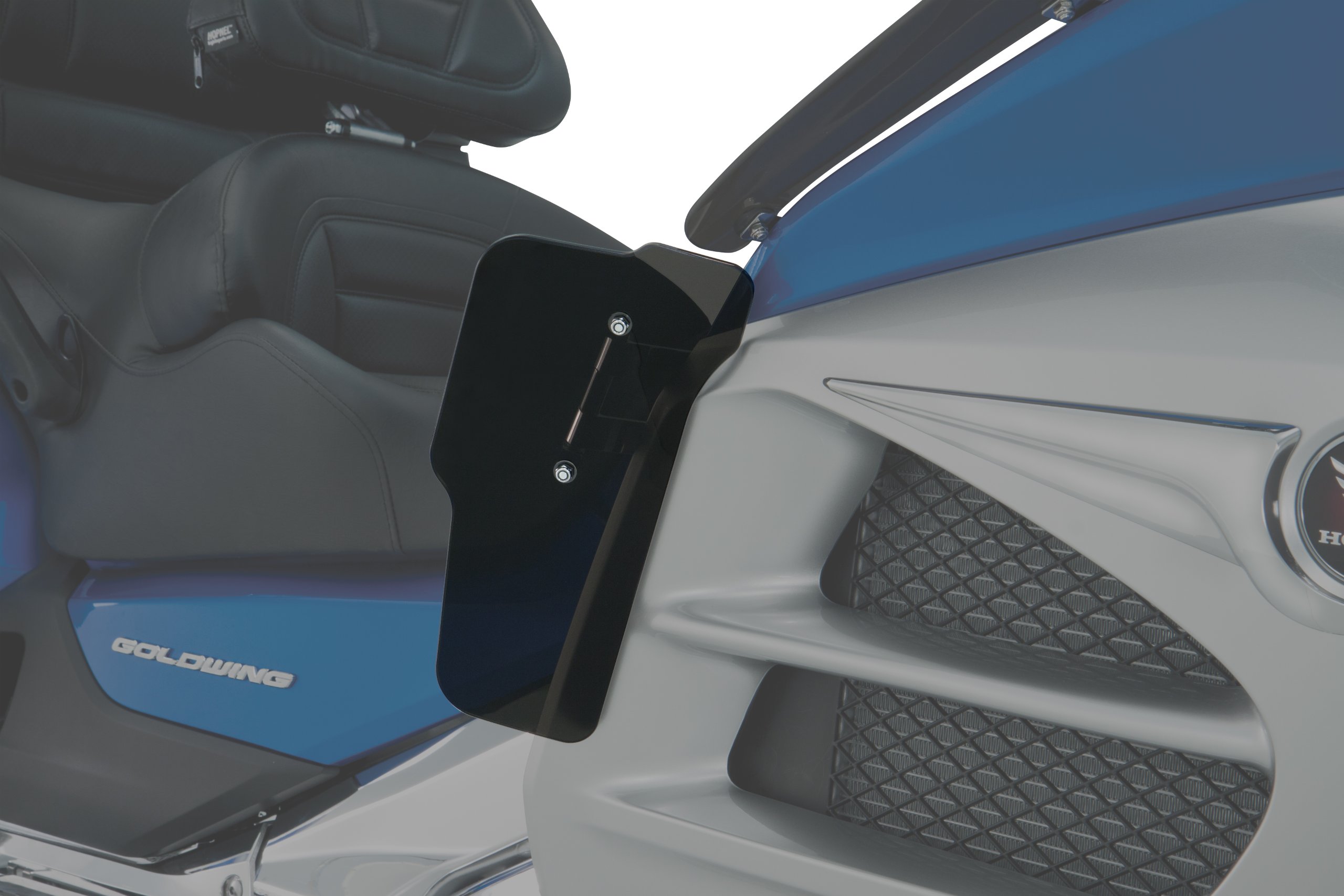 Show Chrome Accessories 52-865L Smoke Lower Wind Deflector for Motorcycles - Reduce Wind Noise & Improve Riding Comfort on Harley, Honda & Cruiser Bikes