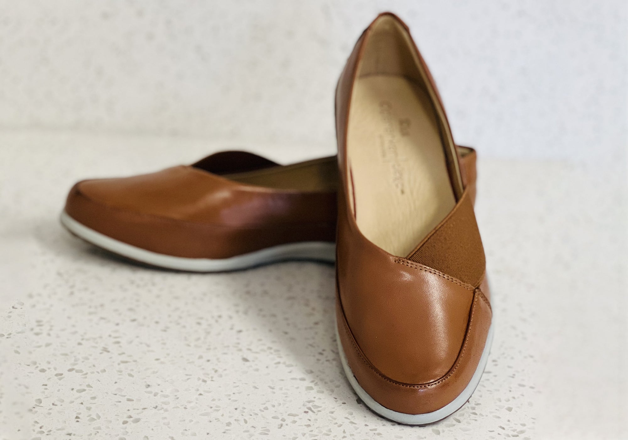 Opananken Tatum Women's Comfortable Brazilian Leather Flats Shoes - Stylish & Breathable for Work, Travel & Everyday Wear