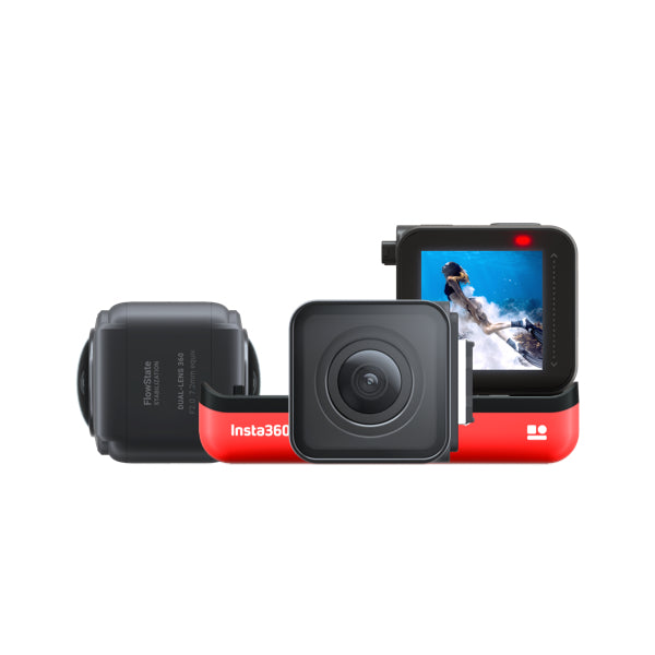 Insta360 ONE R Twin Edition 4K 360 Camera - Modular Action Camera for Vlogging, Sports & Adventure - Waterproof, Dual Lens, 5.7K Video
