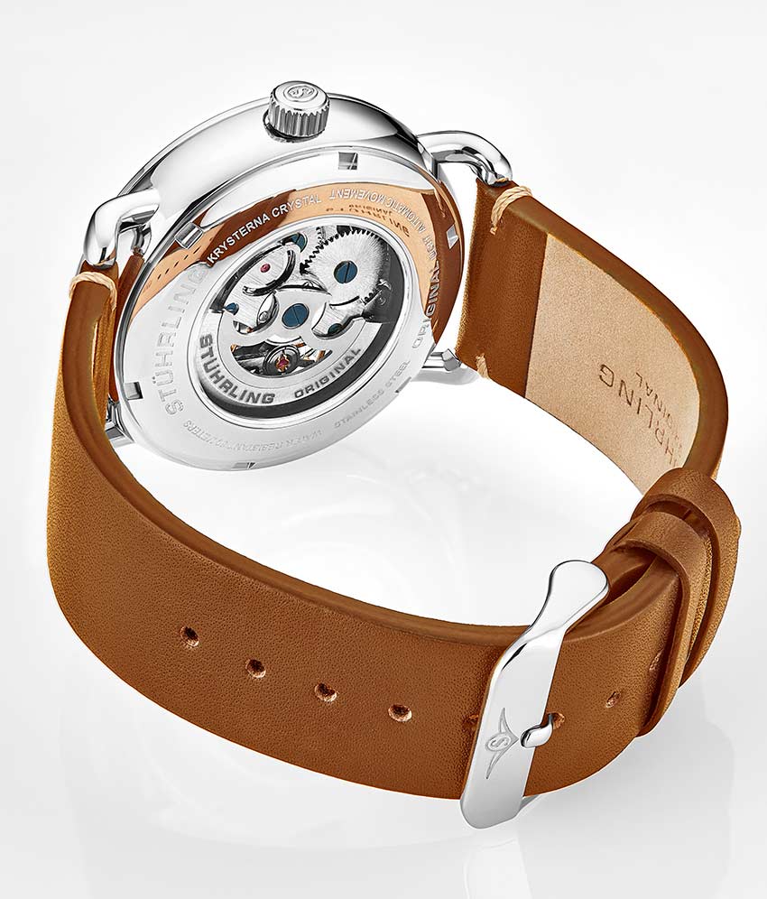 Mantra 3972 Automatic 42mm Skeleton Watch for Men - Luxury Stainless Steel Mechanical Timepiece - Perfect for Business, Formal Events & Everyday Wear
