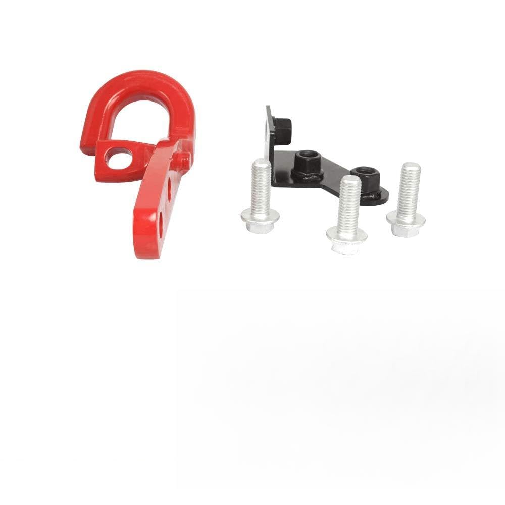 2007-2017 Jeep Wrangler JK Red Bumper Tow Hooks & Shackle Mounts (1 Pack) - Off-Road Recovery & Towing Accessories for 4x4 Adventures