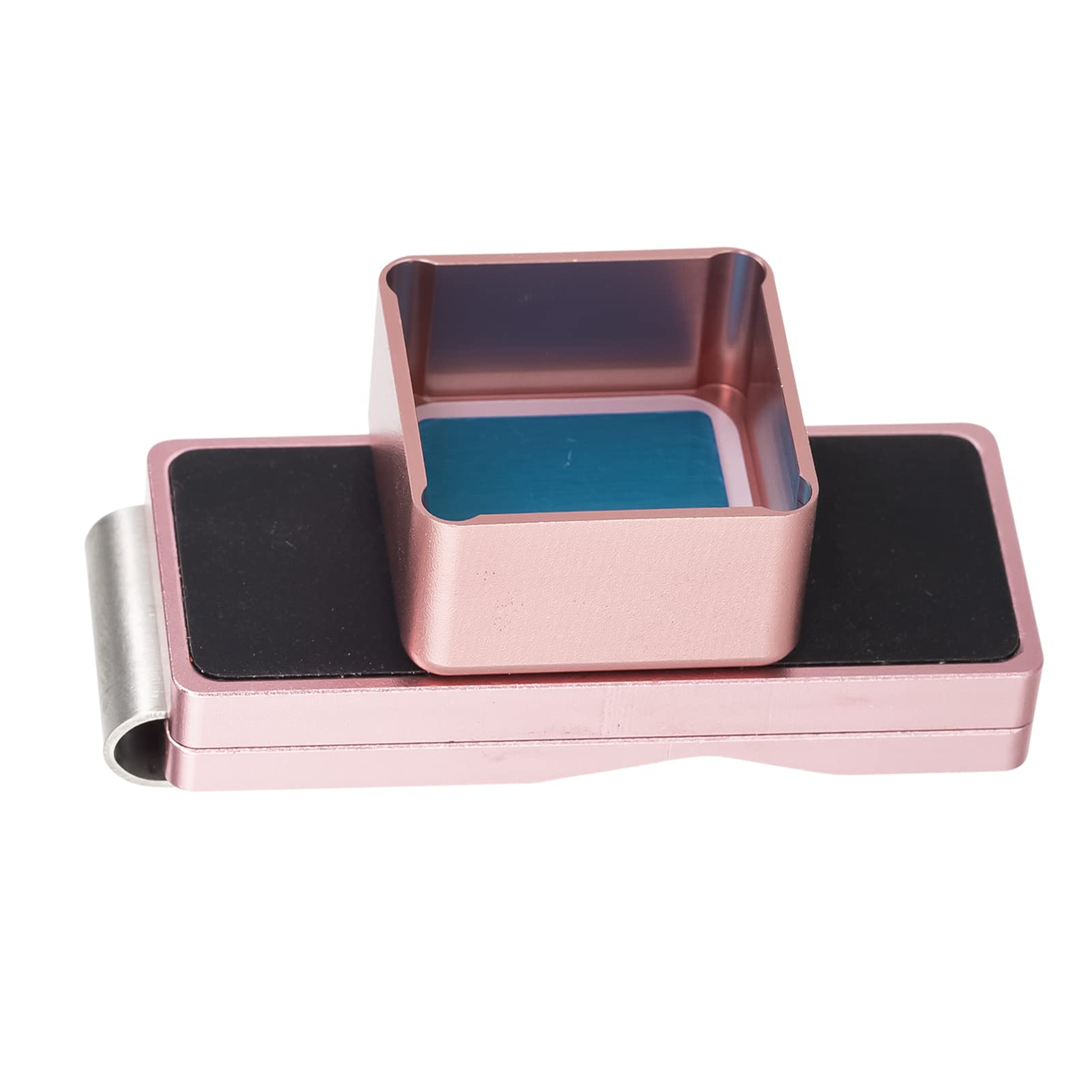Jadeshay Magnetic Billiard Chalk Holder - Portable Mini Aluminum Cue Tip Chalk Carrier with Clip - Rust-Resistant & Mess-Free Chalk for Pool, Snooker & Game Room Accessories - Perfect for Bars, Home Pool Tables & Professional Players