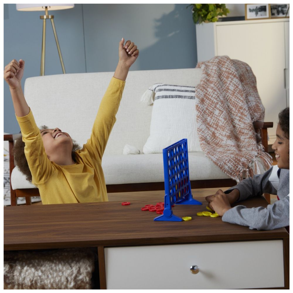 Connect 4 Classic Board Game - Strategy Game for Kids & Adults - Fun Family Game Night Activity - Perfect for Parties, Travel & Indoor Entertainment