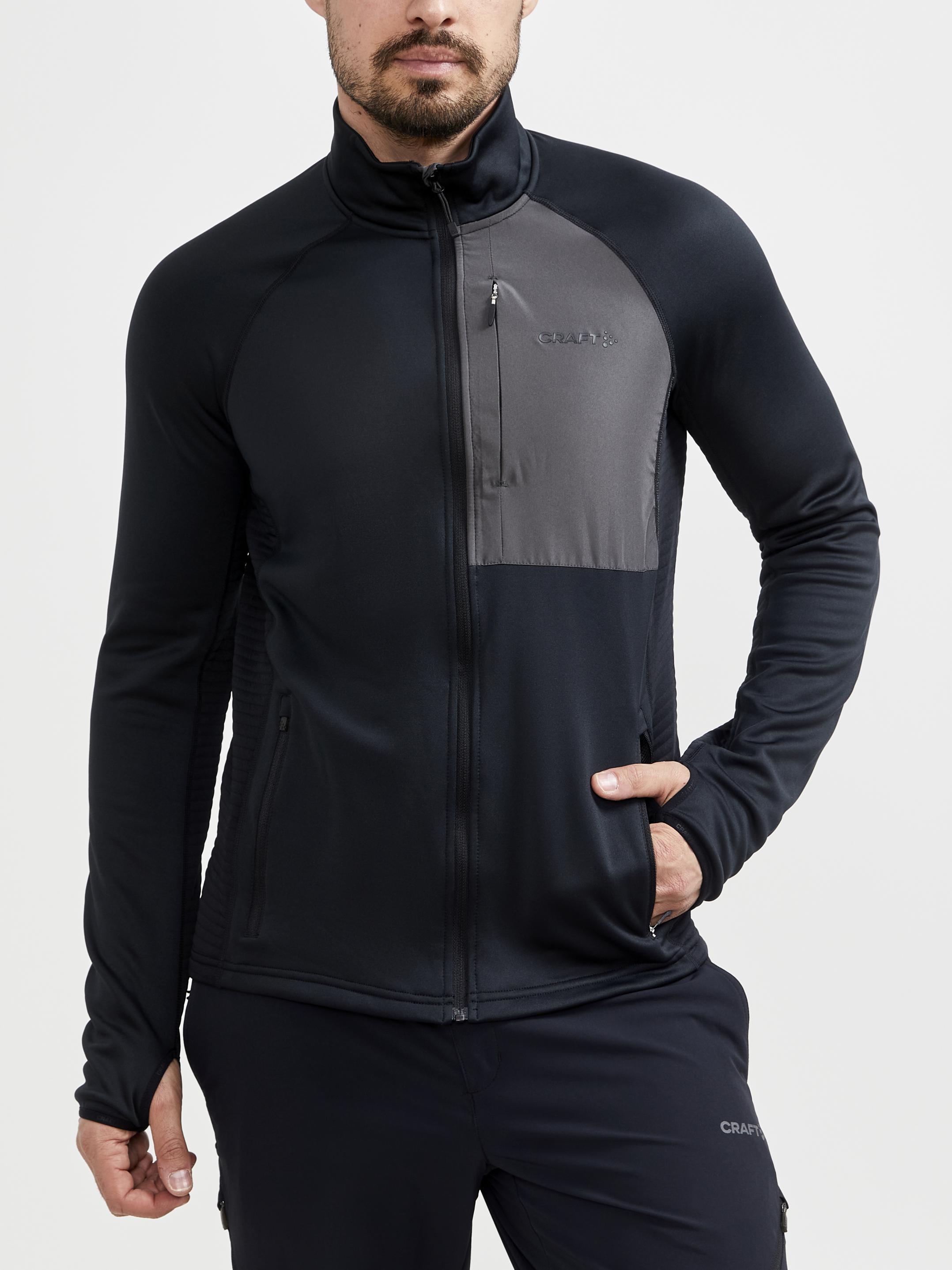 Men's ADV Tech Fleece Thermal Midlayer Jacket - Lightweight Warm Winter Base Layer for Hiking, Running & Outdoor Activities