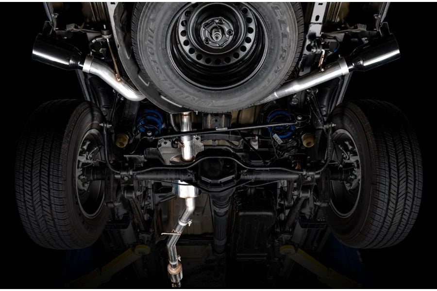AWE Tread Edition Cat Back Dual Exhaust System with Diamond Black Tips for Jeep Gladiator JT 3.6L - Enhanced Performance & Aggressive Sound for Off-Road Adventures