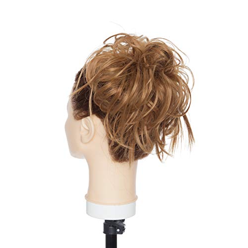 Messy Bun Scrunchie for Women - Stretchable Hair Tie for Tousled Updo & Ponytail - Perfect for Workouts, Yoga, and Everyday Styling